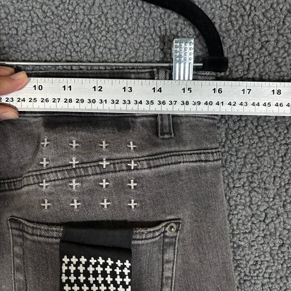 Ksubi Hazlow Striker Straight Fit Button Fly Jeans - Men's Size 30*31 - Black - Picture 7 of 10